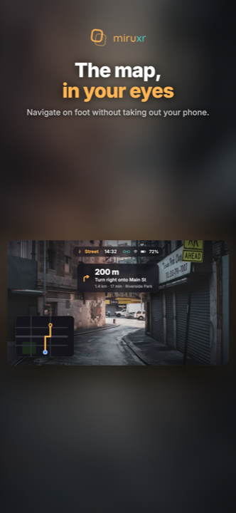 Spatial HUD while you walk